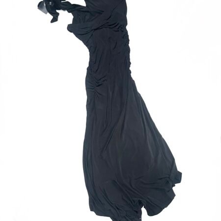 Y2K asymmetrical maxi halter neck backless dress