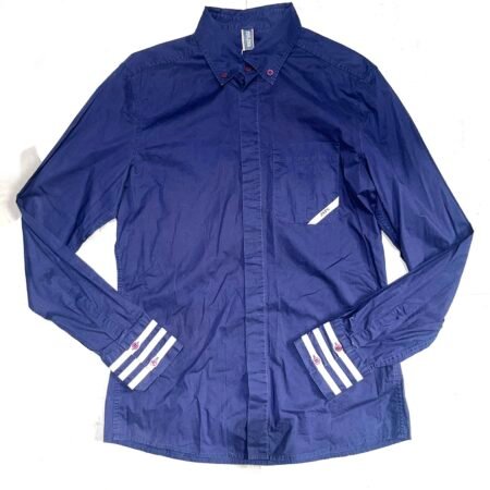 00s Navy blue Jean's Paul Gaultier Button Up Shirt