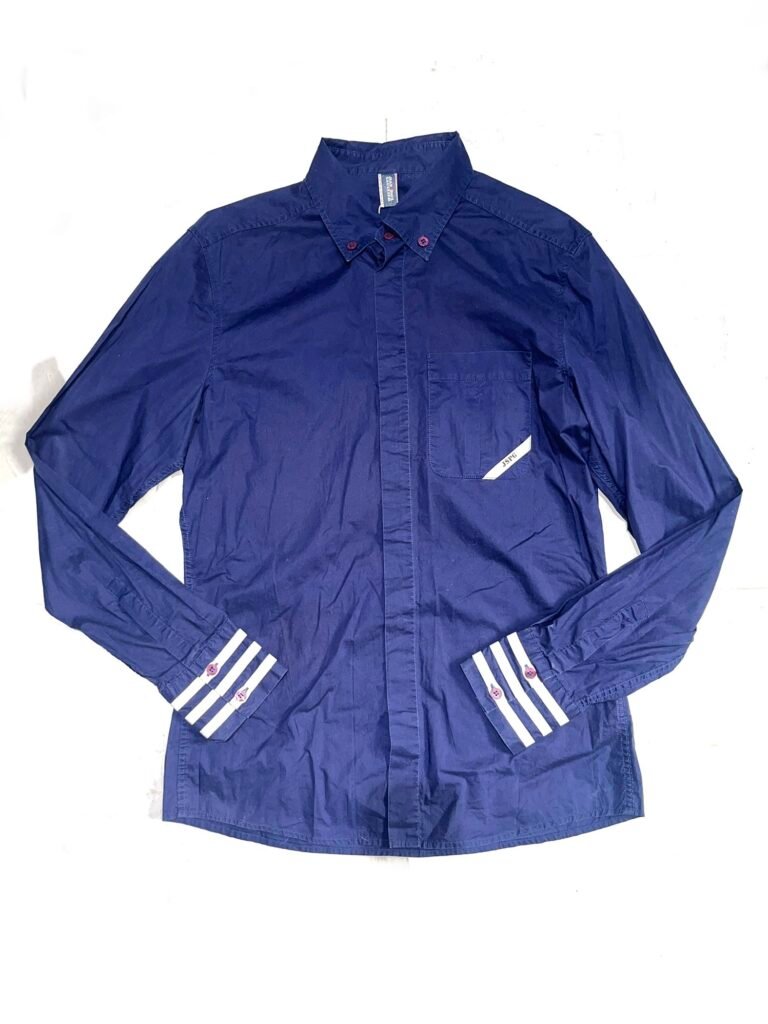 00s Navy blue Jean's Paul Gaultier Button Up Shirt