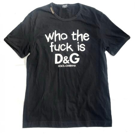 00s D&G “Who the Fuck is D&G” Graphic Tee