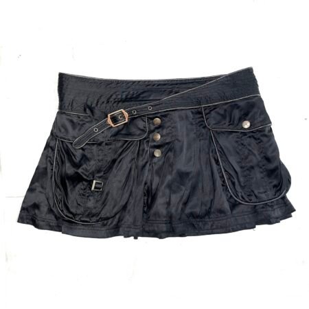 00s Just Cavalli Low-Rise Cargo Mini Skirt