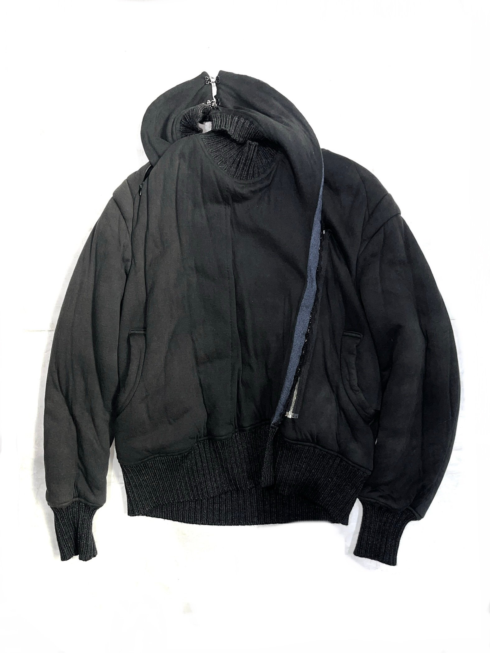 UNDERCOVER 2006–2007AW “BUT BEAUTIFUL V / GURU GURU” FRILL BOMBER JACKET - Image 5