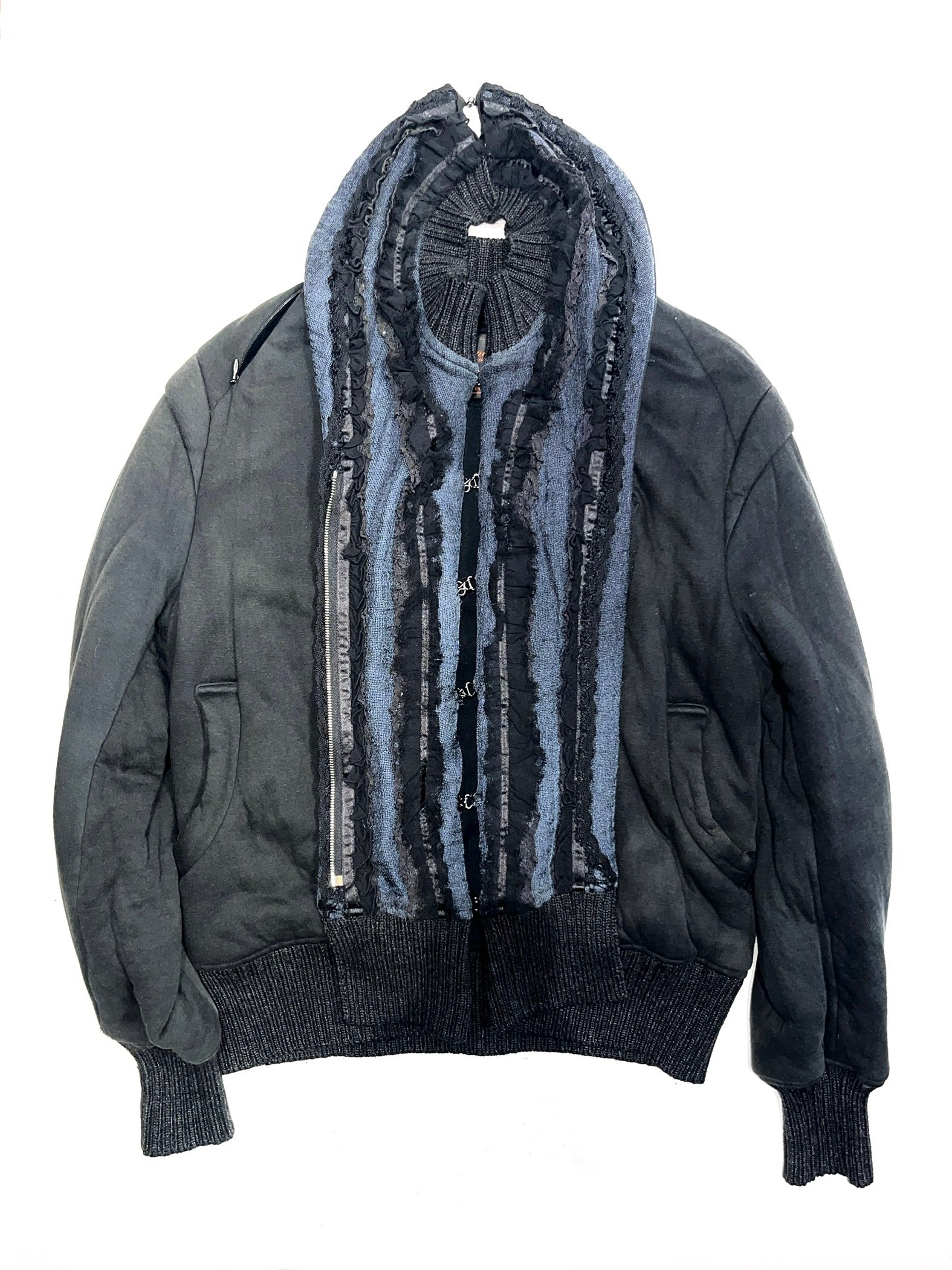 UNDERCOVER 2006–2007AW “BUT BEAUTIFUL V / GURU GURU” FRILL BOMBER JACKET - Image 2