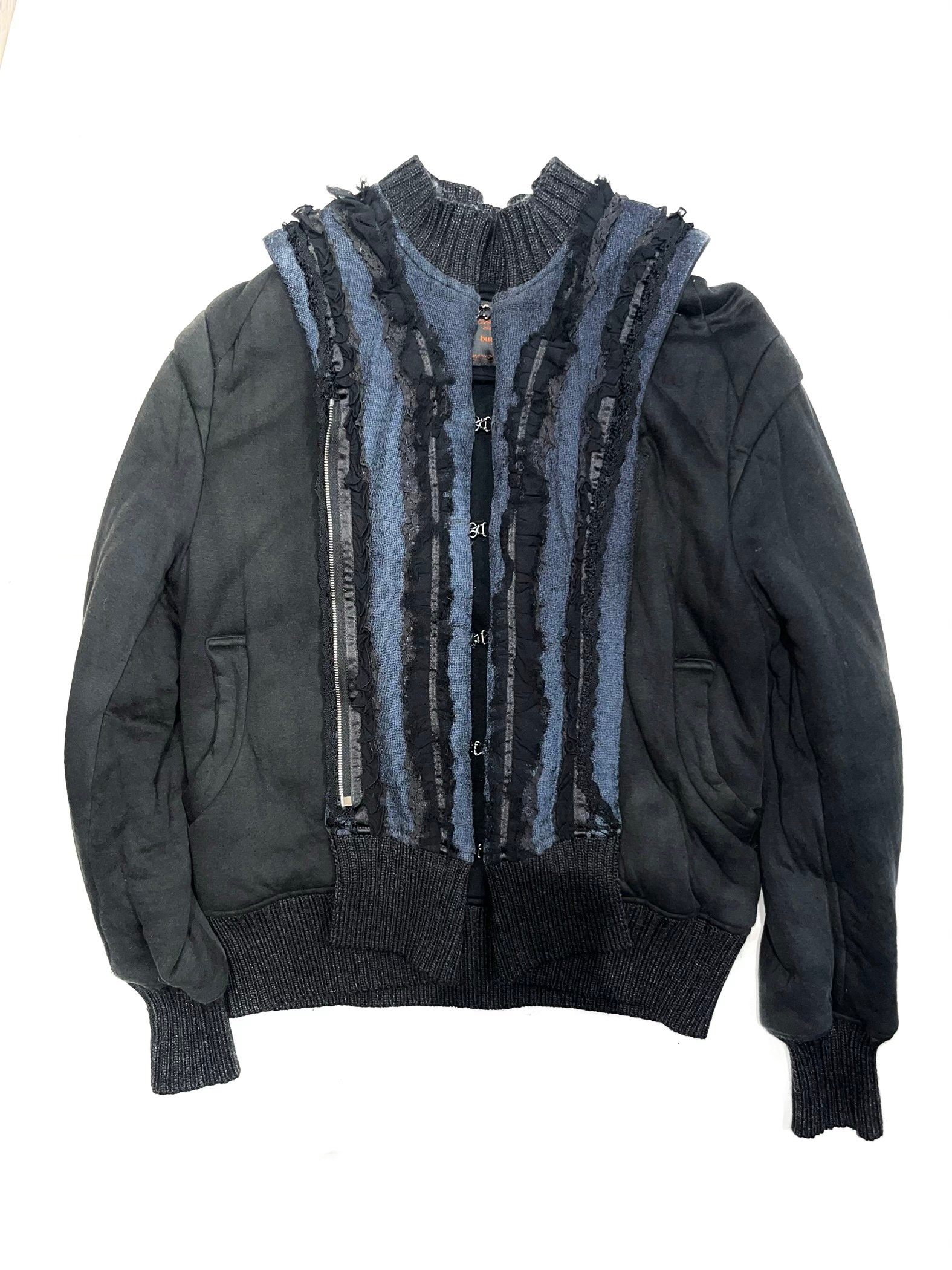 UNDERCOVER 2006–2007AW “BUT BEAUTIFUL V / GURU GURU” FRILL BOMBER JACKET - Image 3