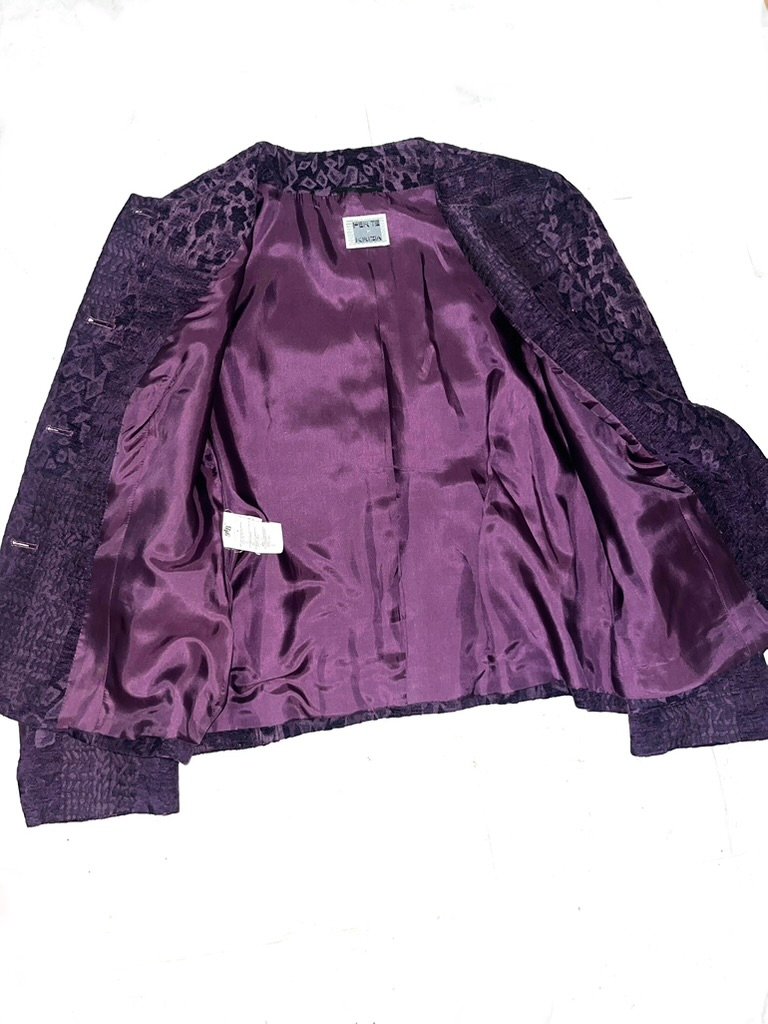 90s Per Te by Krizia wool-silk jacquard jacket