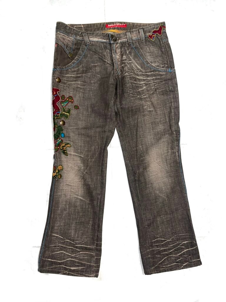 Early 00s Miss Sixty Embroidered Flare Jeans